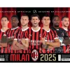 Calendario Ufficiale 2025 Milan autografato