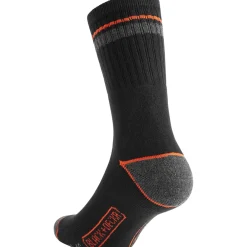 Calza da lavoro Black+Decker Stripe nero tg. 43-46 3 pz