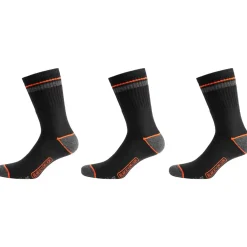 Calza da lavoro Black+Decker Stripe nero tg. 43-46 3 pz