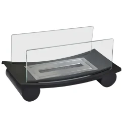 Camino bioetanolo da tavolo Klimt in acciaio 0,5 l - 0,41 kw/h nero