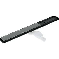Canaletta scarico doccia lineare Idrostile reversibile 80 cm nero