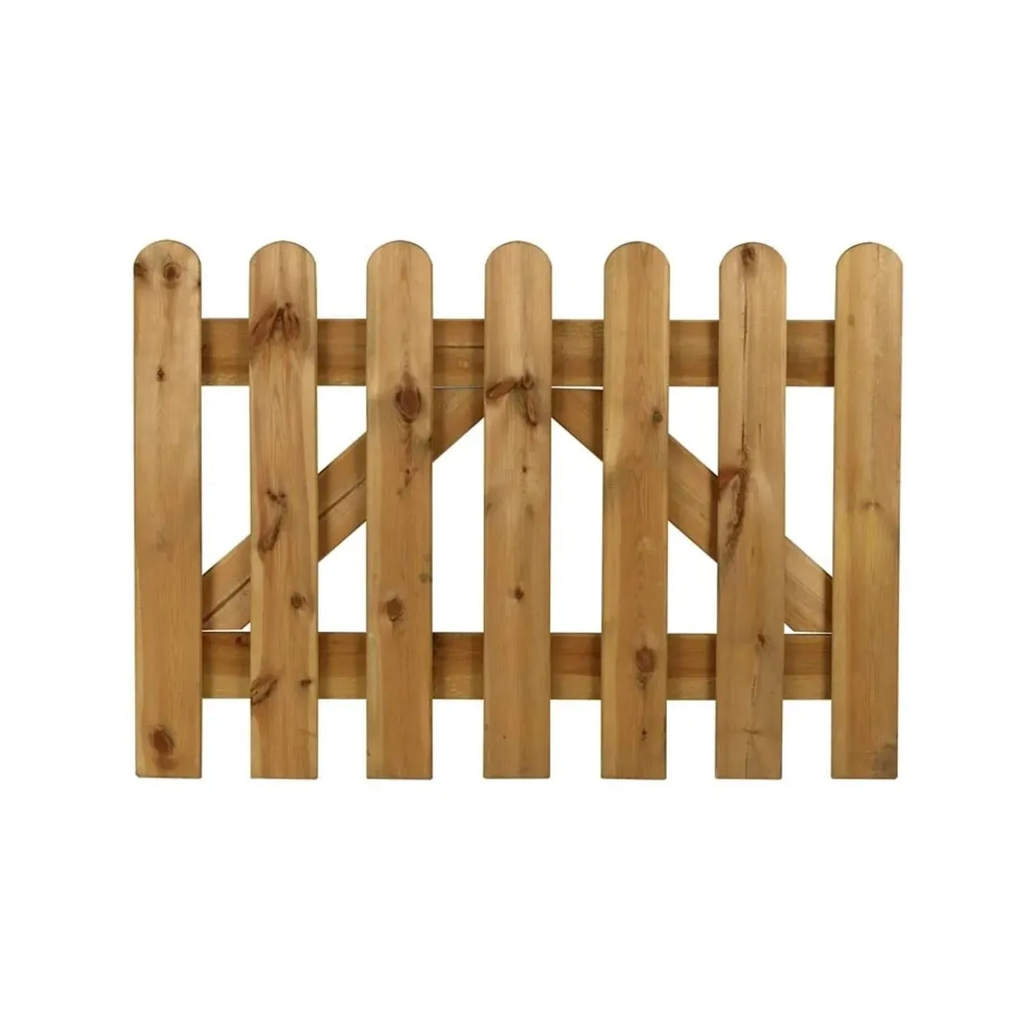 Cancello diritto in pino impegnato 100xh70 cm
