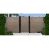 Cancello in WPC effetto legno Teck per pannello 90x180 cm legno