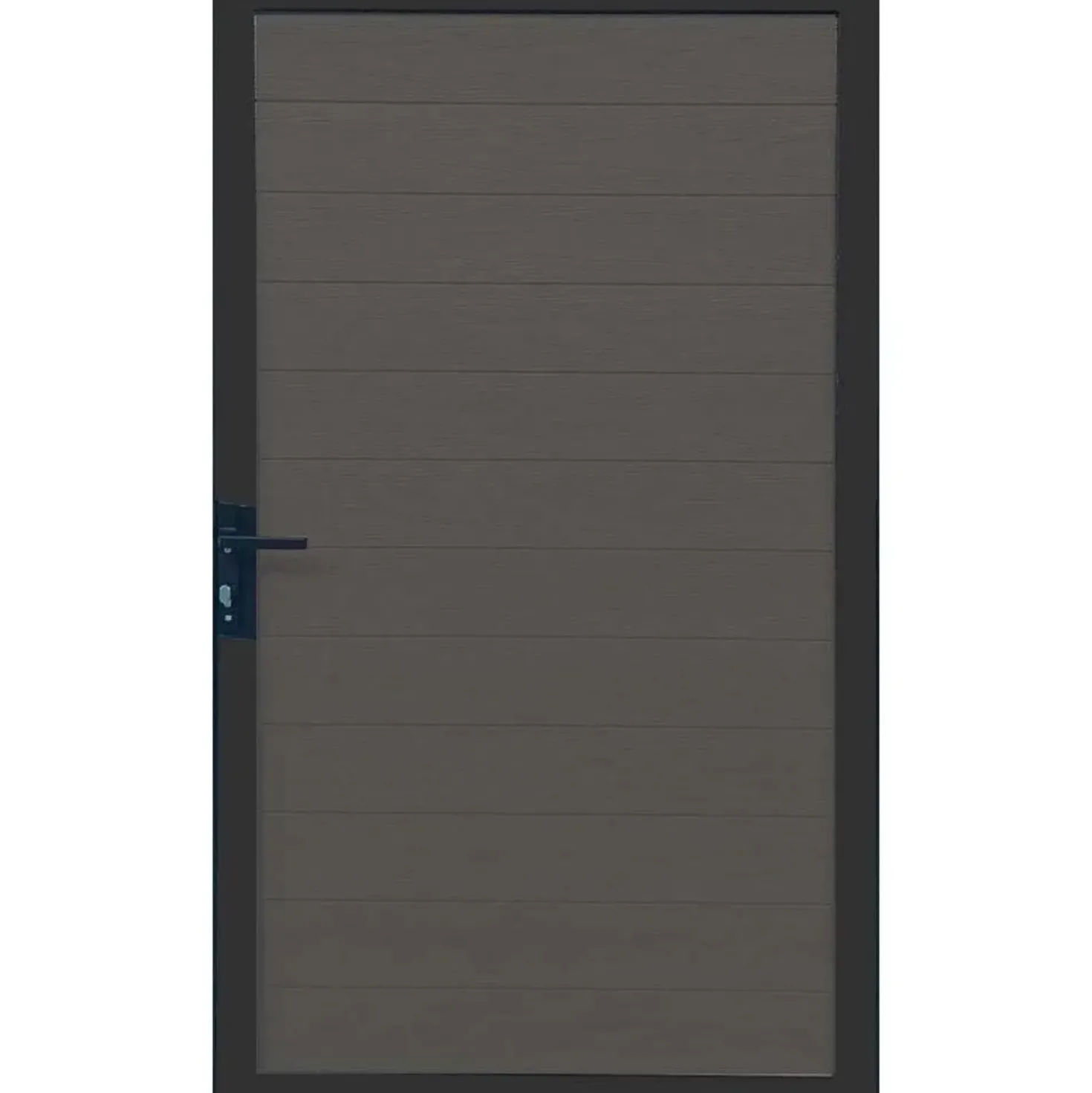 Cancello in WPC effetto liscio Antracite per pannello 90x180 cm antracite