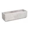 Candela Christina rettangolare vaso contenitore in cemento 30x9 cm