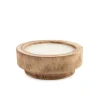 Candela Sonian tonda vaso contenitore in legno Ø15,6 cm