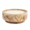 Candela Sonian tonda vaso contenitore in legno Ø22 cm