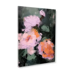 Canvas 60x80 cm pink flowers