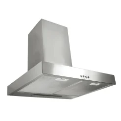 Cappa a parete in acciaio Embla 60 cm grigio