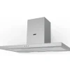 Cappa a parete in acciao Embla 90 cm grigio
