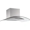 Cappa cucina vetro 90 cm larice