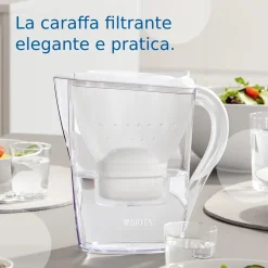 Caraffa filtrante per acqua Brita Marella White 2,4 l 3 filtri inclusi