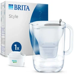 Caraffa filtrante per acqua Brita Style Grey 2,4 l con 1 filtro incluso