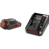 Caricabatteria e Batteria Black&Decker Starter Kit BDC2A20 18 V 2 Ah