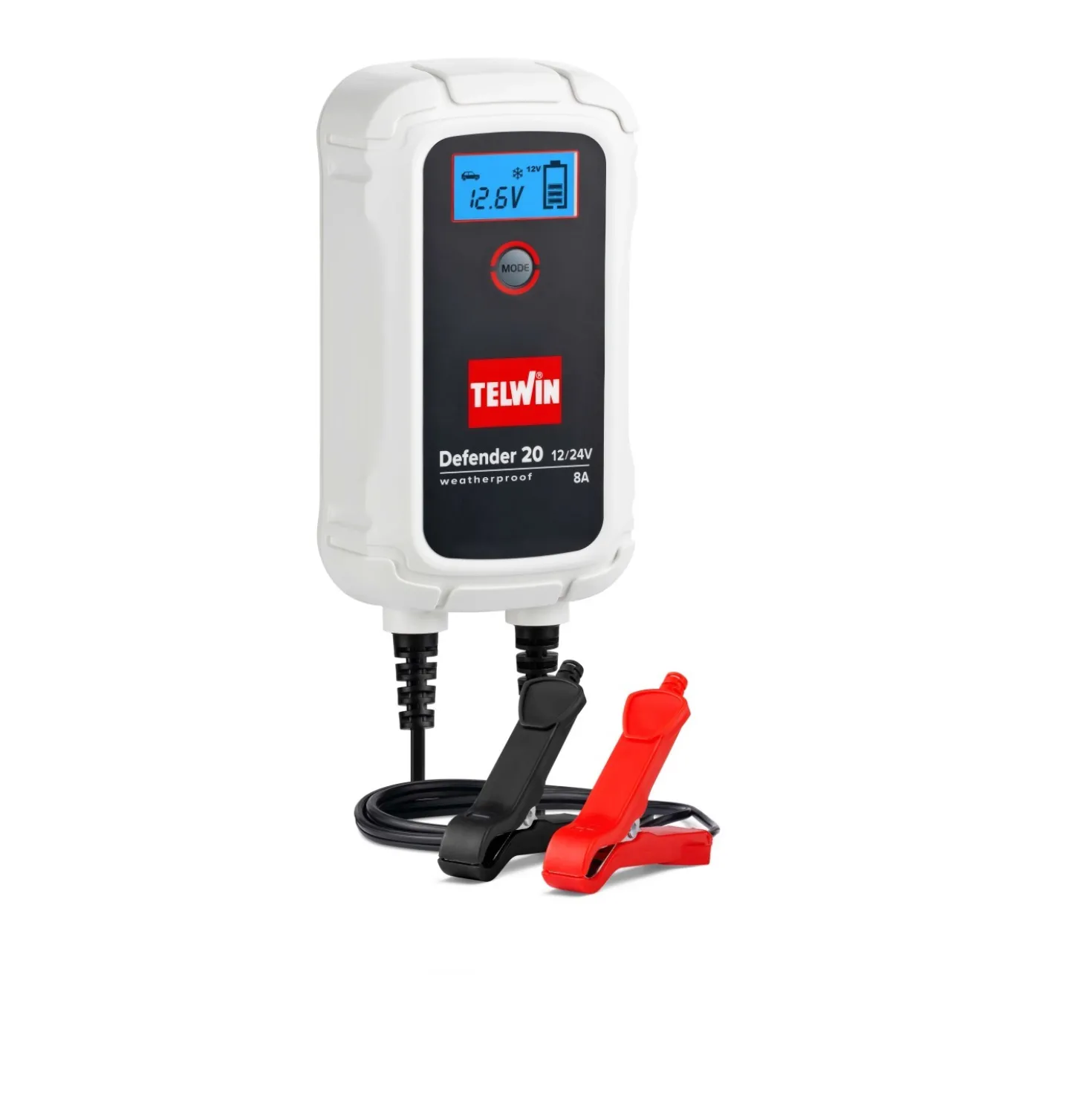 Caricabatterie e mantenitore di carica elettronico per batterie 12/24V