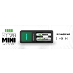 Caricabatterie Energizer NiMH Mini Charger Legacy 2xAAA 700 mAh batterie incl.