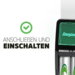 Caricabatterie Energizer NiMH Mini Charger Legacy 2xAAA 700 mAh batterie incl.