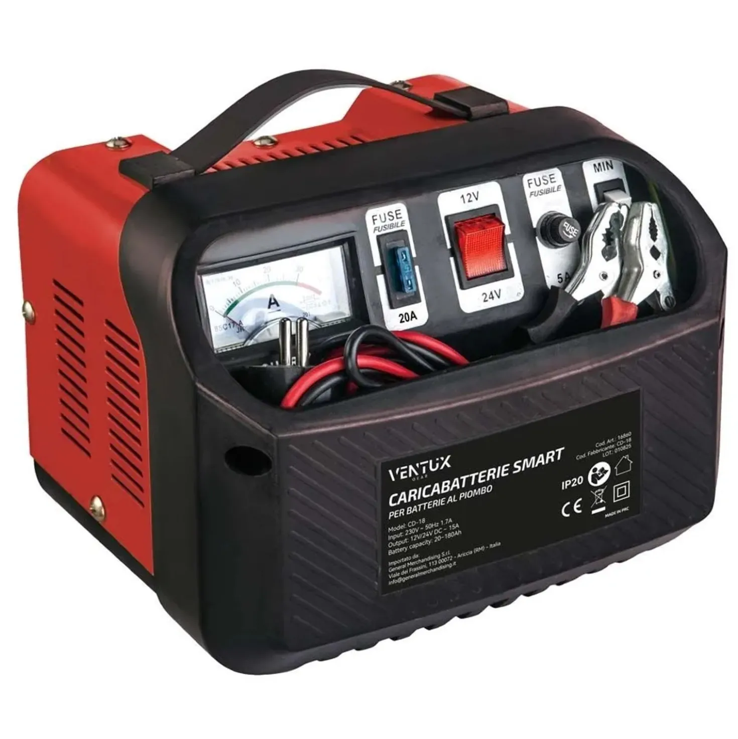 Caricabatterie Smart Ventux CD-18 12V/24V 15A