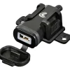 Caricatore USB da moto e auto 12/24V con con fissaggio a vite 2400mA