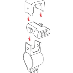 Caricatore USB da moto 12/24V 2400mA