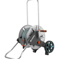 Carrello avvolgitubo Gardena AquaRoll M Metal con tubo 25 m lancia e raccordi
