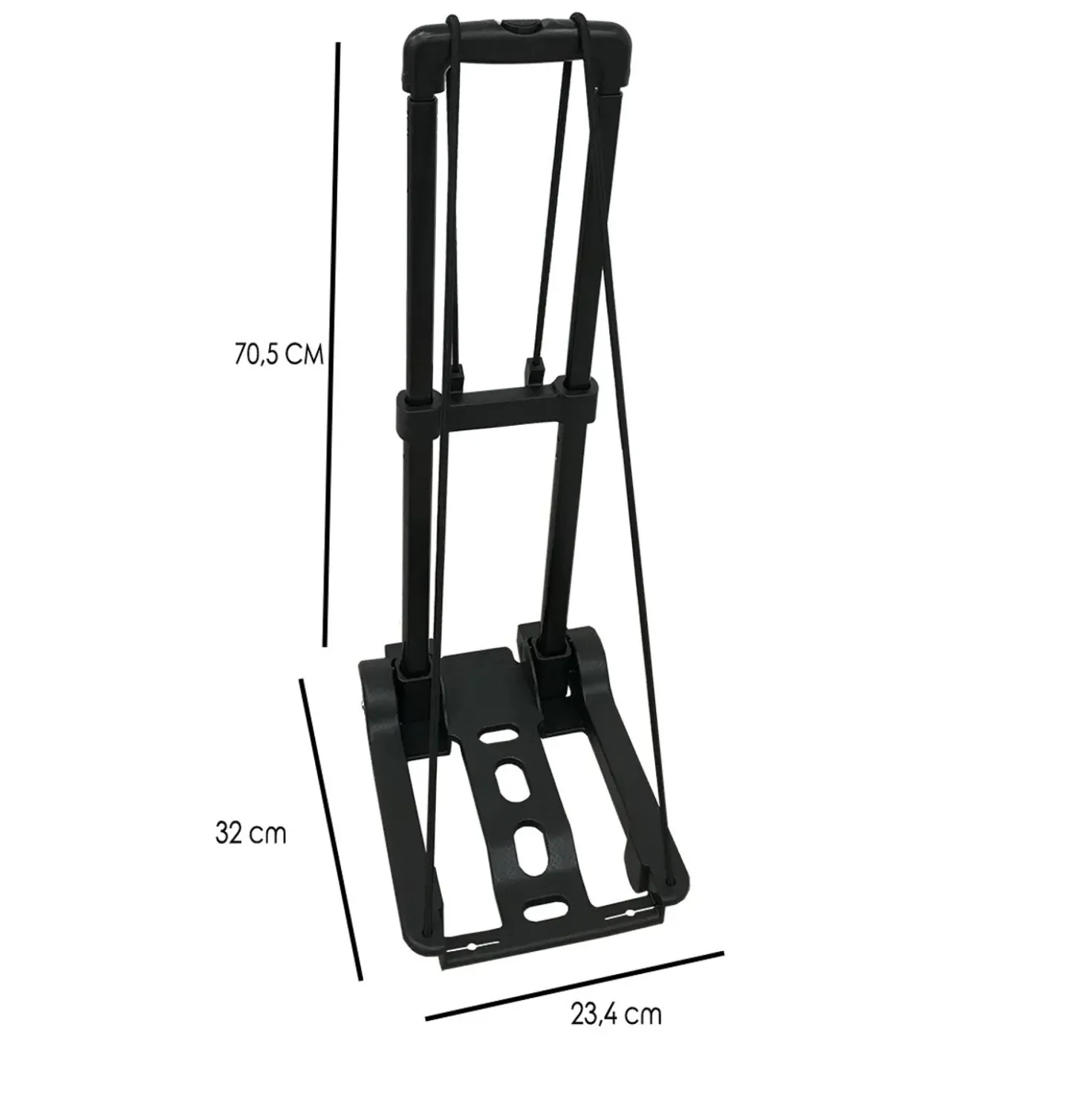 Carrello richiudibile nero