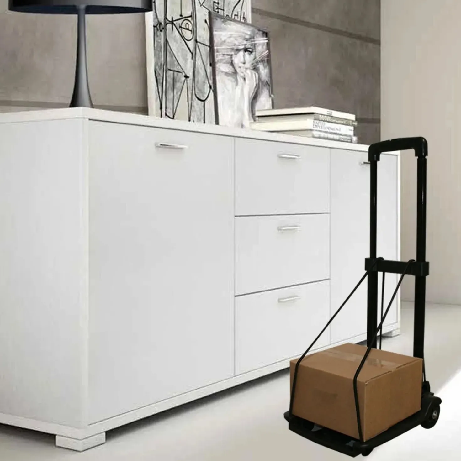 Carrello richiudibile nero