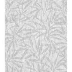 Carta da parati decorativa ramage grigio