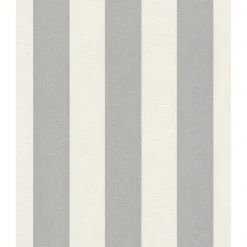 Carta da parati decorativa righe grigie glitter