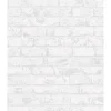 Carta da parati decorativa mattone grigio chiaro