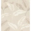 Carta da parati Foglia beige 10,05 m x 53 cm