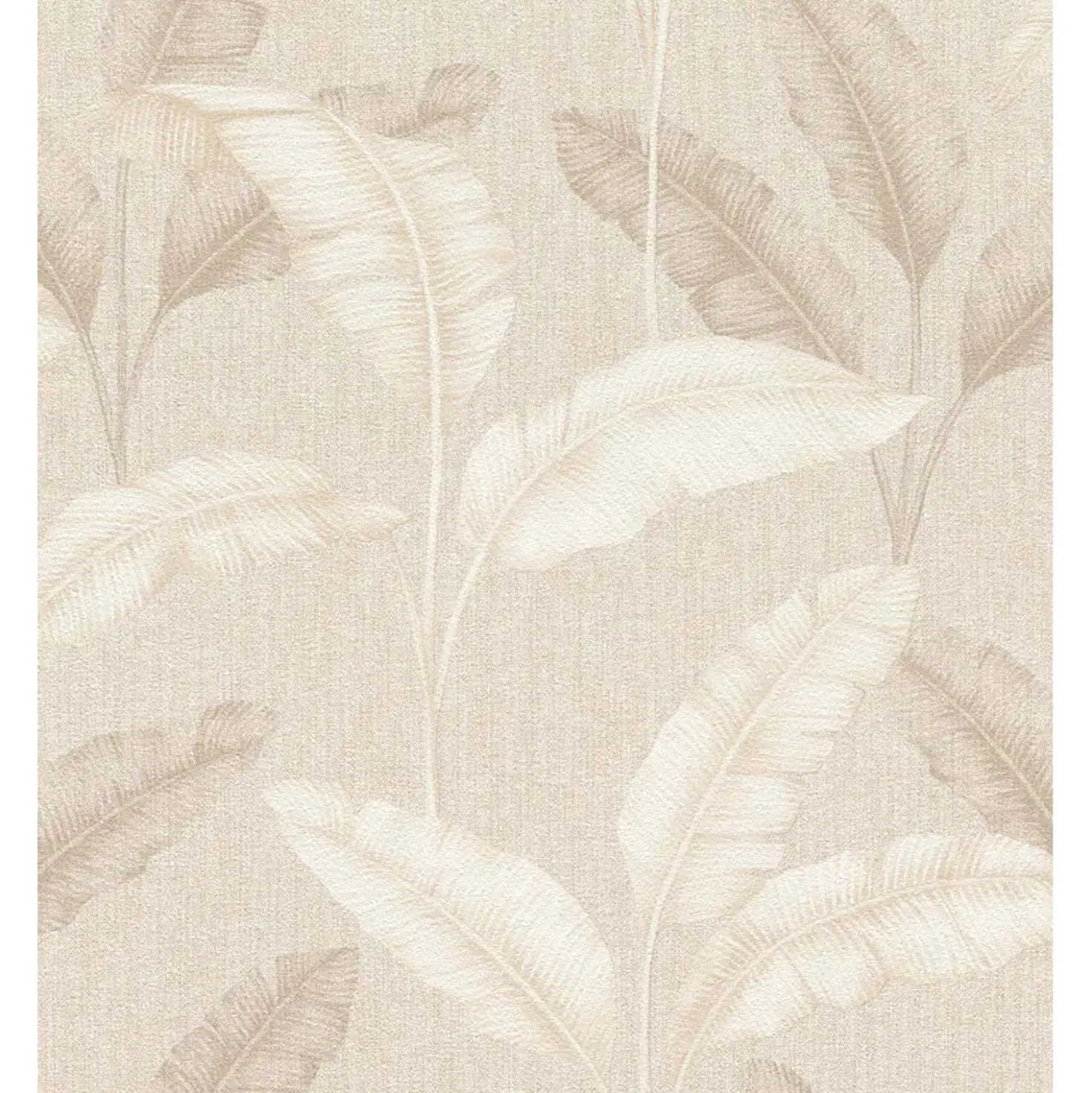 Carta da parati Foglia beige 10,05 m x 53 cm