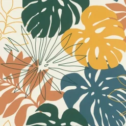 Carta da parati monstera colorata