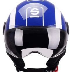 Casco moto Demi Jet Sparco SP601 blu/bianco L