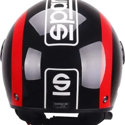 Casco moto Demi Jet Sparco SP601 nero/rosso M