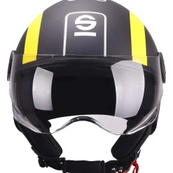 Casco moto Demi Jet Sparco SP601 nero/giallo M