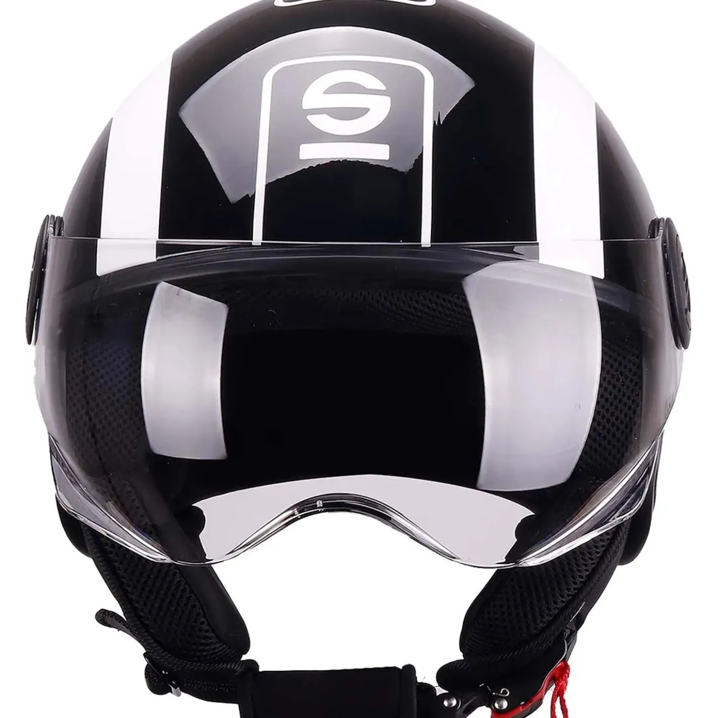 Casco moto Demi Jet Sparco SP601 nero/bianco XL