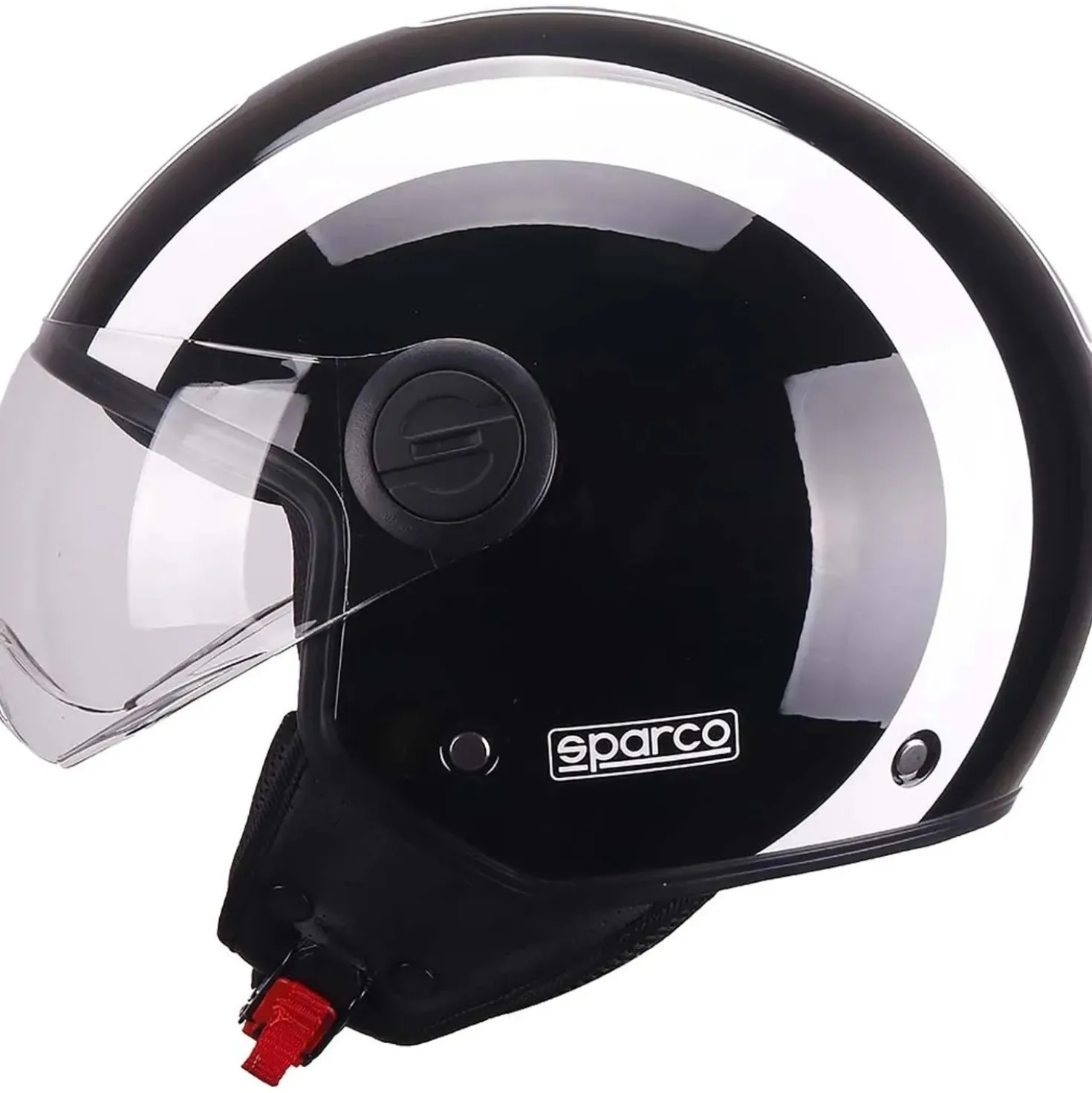 Casco moto Demi Jet Sparco SP601 nero/bianco XL