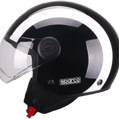 Casco moto Demi Jet Sparco SP601 nero/bianco M