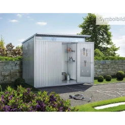 Casetta da giardino AvantGarde ECO A5 Argento metal. 209x252x172 cm 1 porta