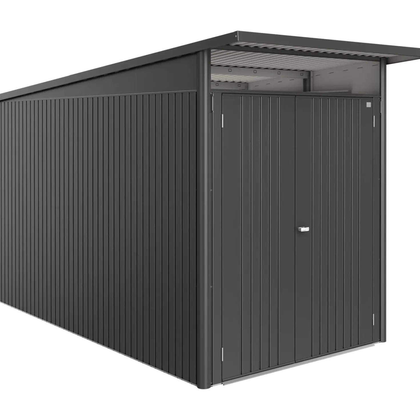 Casetta da giardino AvantGarde ECO A4 Grigio scuro metal. 209x172x332 cm 2 porte