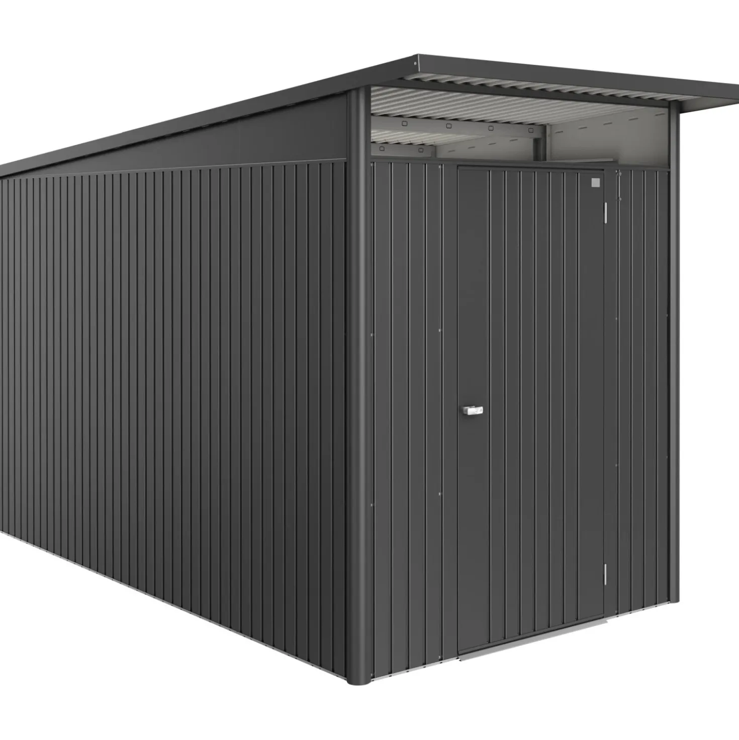 Casetta da giardino AvantGarde ECO A4 Grigio scuro metal. 209x172x332 cm 1 porta
