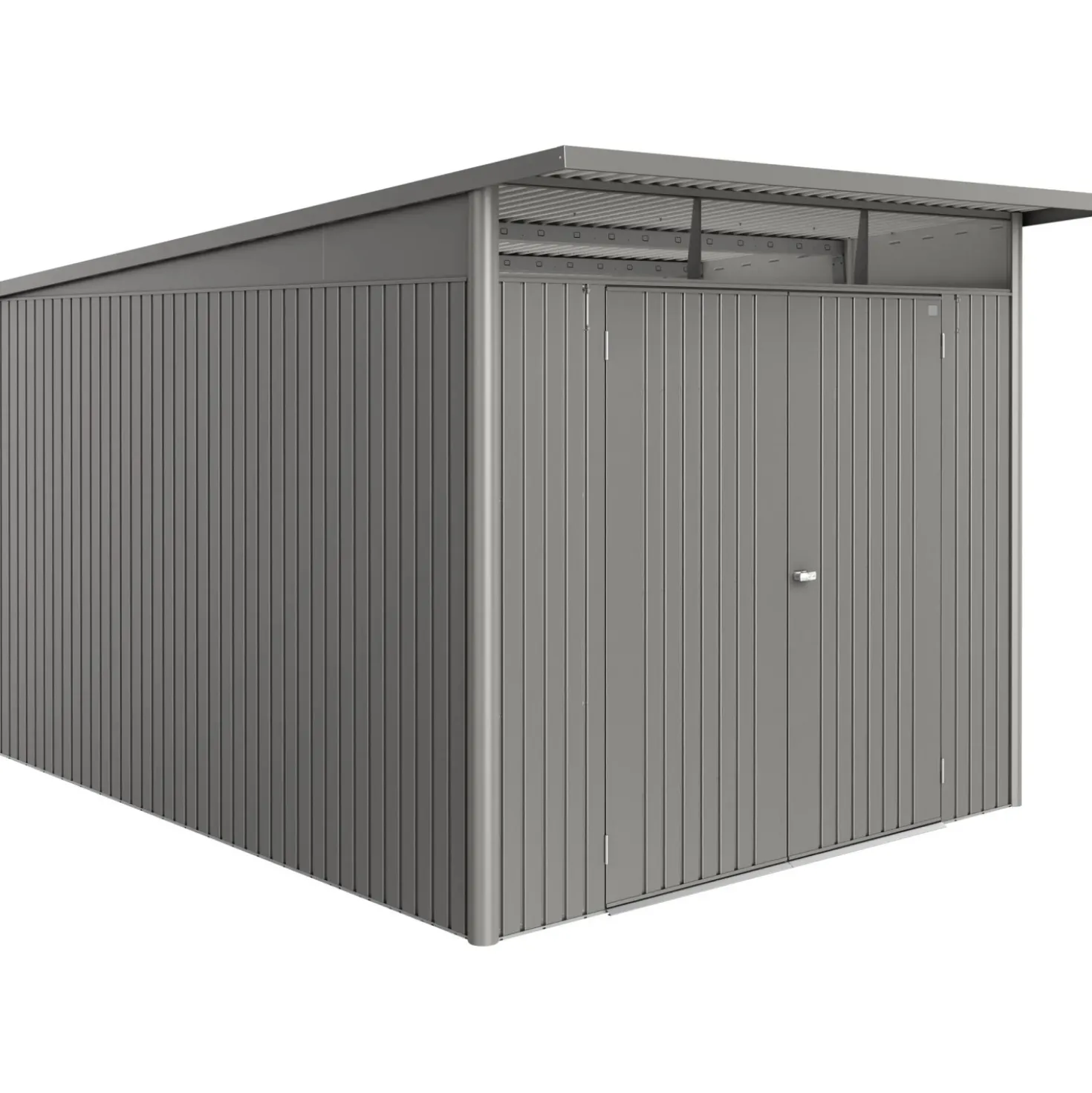 Casetta da giardino AvantGarde ECO A8 Grigio quarzo met. 209x252x332 cm 2 porte