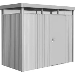 Casetta da giardino Biohort HighLine sp 0,5 mm 222x275x155 cm argento standard