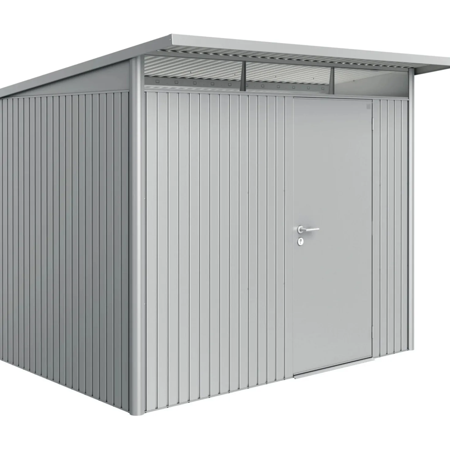 Casetta da giardino Biohort AvantGarde sp 0,5 mm 260x220x218 cm argento standard