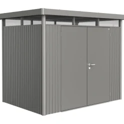 Casetta da giardino Biohort HighLine sp 0,5 mm 222x275x19 cm quarzo 2 batt.
