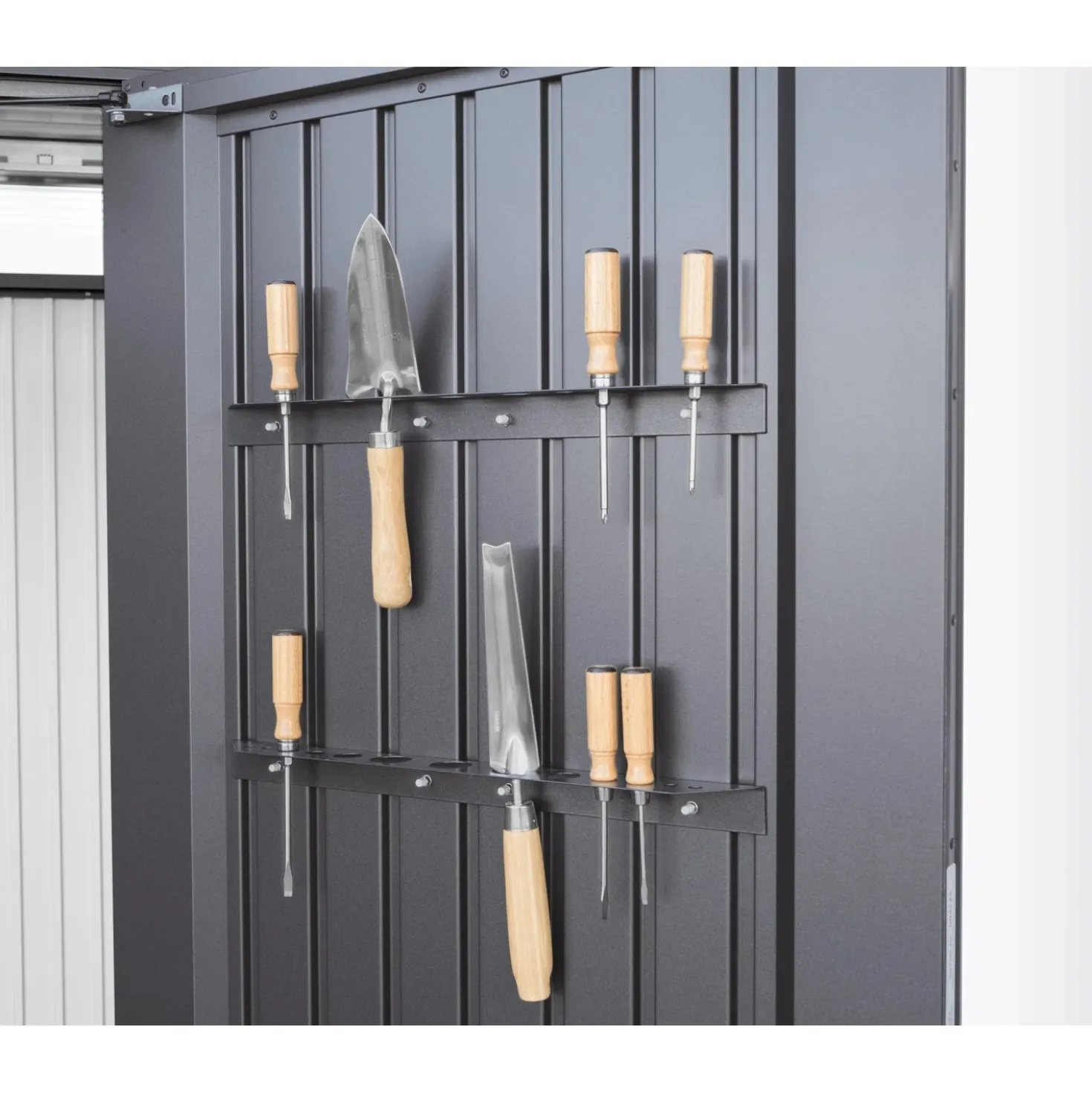 Casetta da giardino Biohort HighLine sp 0,5 mm 222x275x155 cm grigio 2 batt.