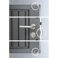 Casetta da giardino Biohort HighLine sp 0,5 mm 222x275x155 cm grigio 2 batt.
