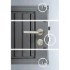 Casetta da giardino Biohort HighLine sp 0,5 mm 222x275x27 cm quarzo 2 batt.