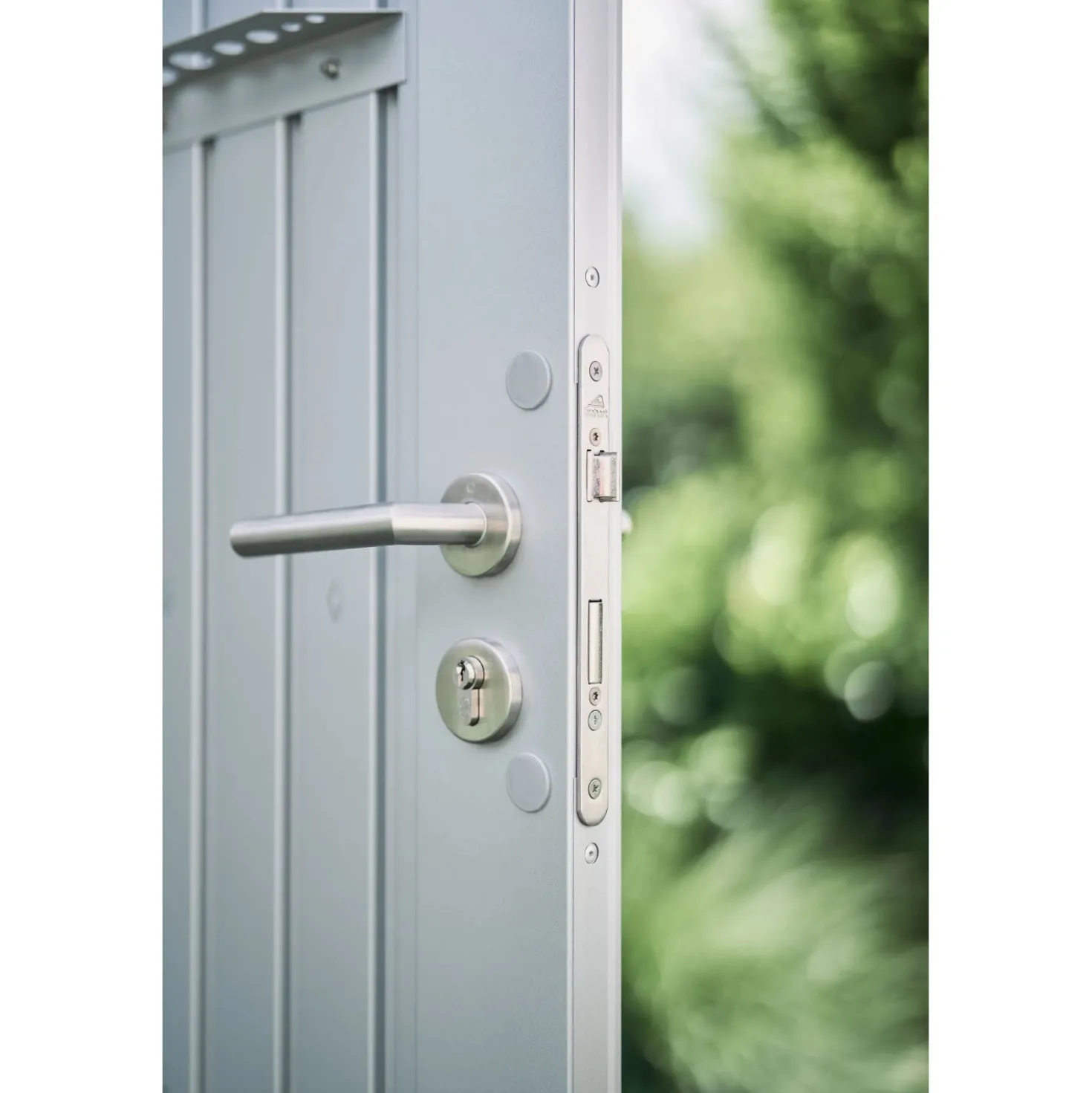 Casetta da giardino Biohort AvantGarde sp 0,5 mm 180x255x218 cm argento 2 batt.